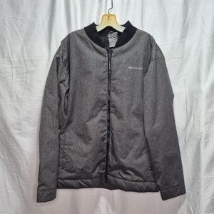 Ride Mens Snowboard Jacket Black Gray Herringbone Lined Ski Sz XXL (See Below)